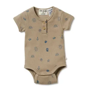 Summer Days Organic Henley Bodysuit