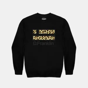 Sweatshirt Leopard Black