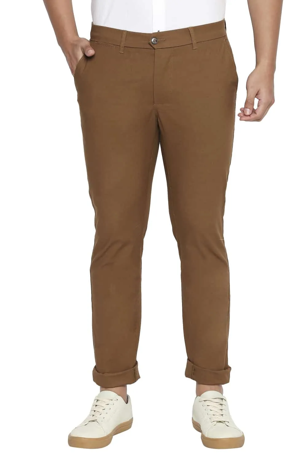 Tapered Fit Stretch Trousers