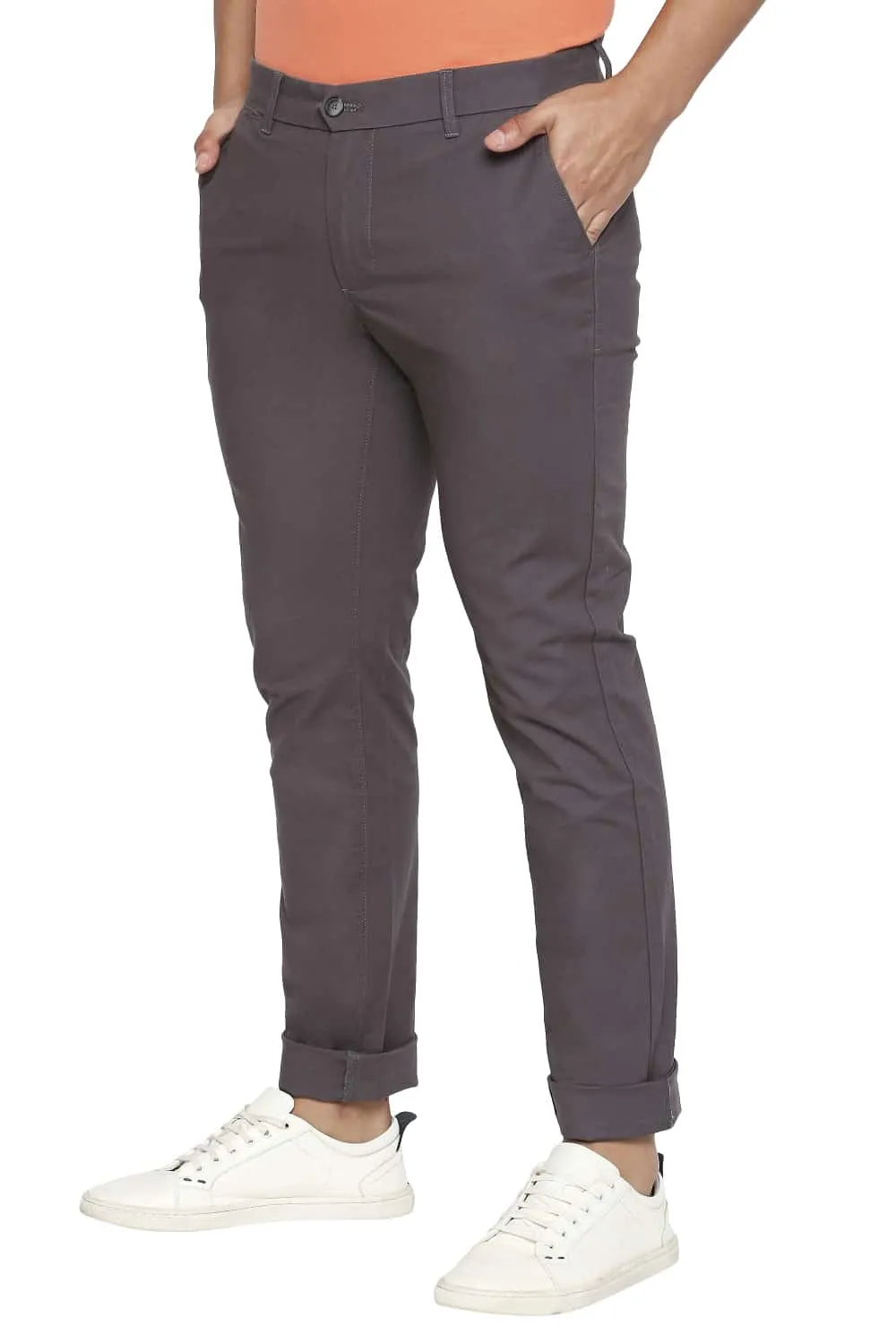 Tapered Fit Stretch Trousers