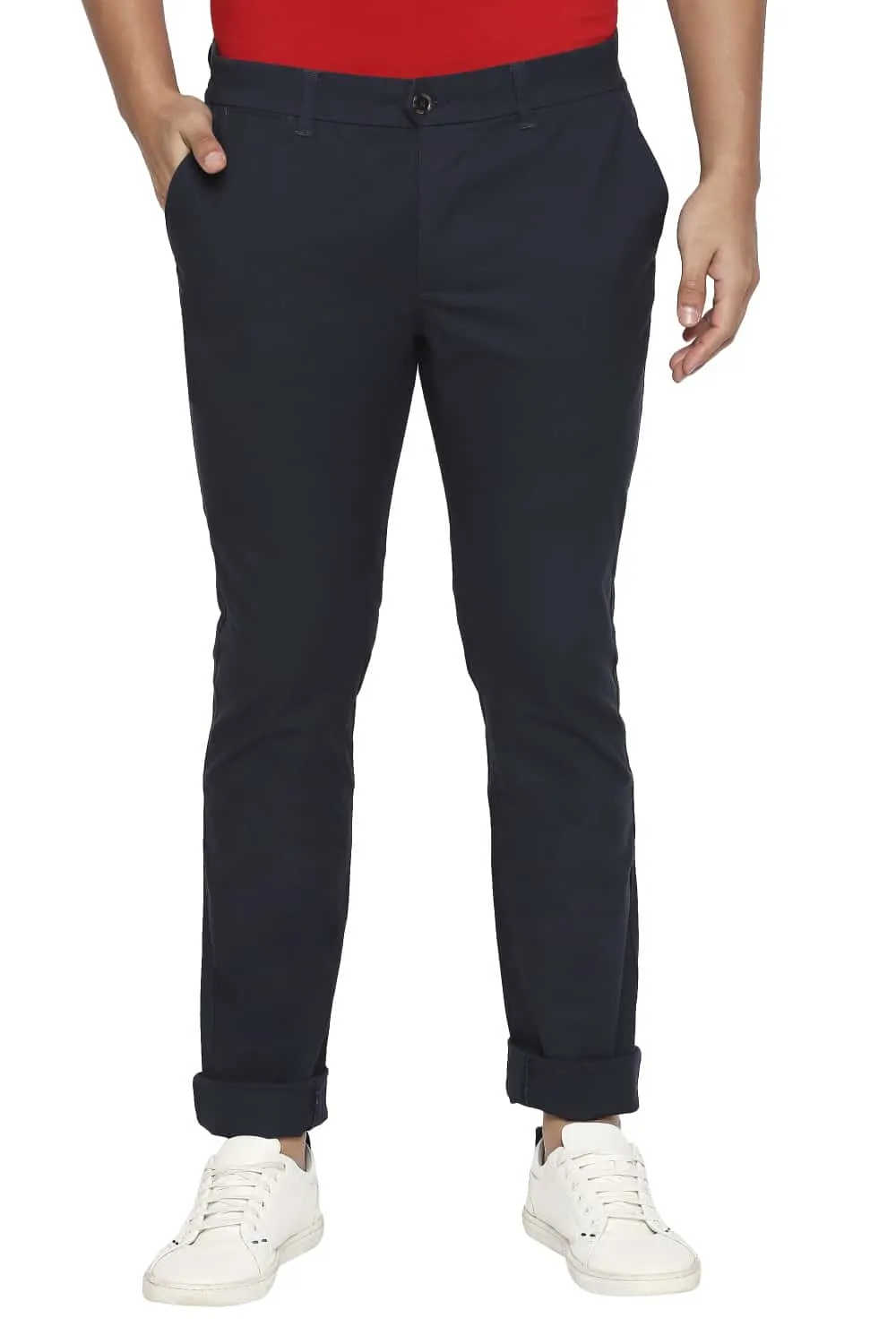 Tapered Fit Stretch Trousers