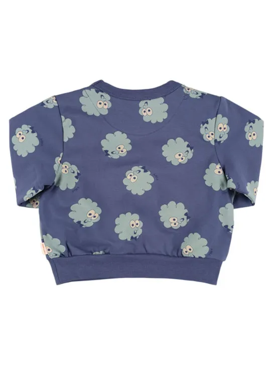 Tiny Cottons   Guest print cotton crewneck sweatshirt 