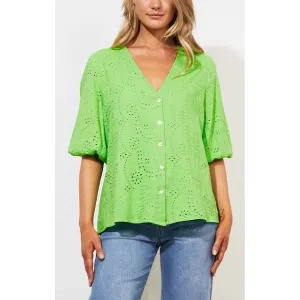 Top Naxos Blouse - Limeade