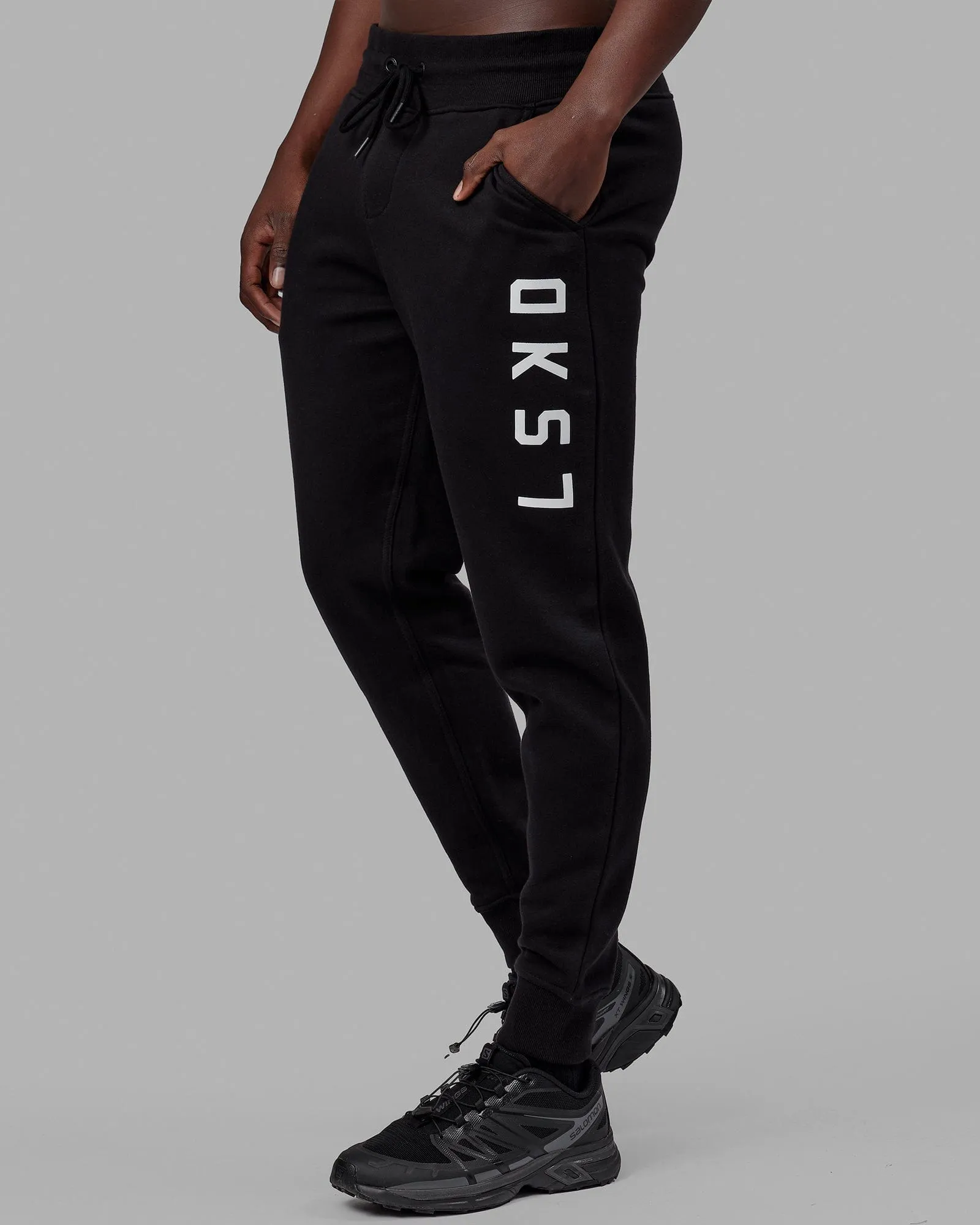 Unisex Structure Joggers - Black-White