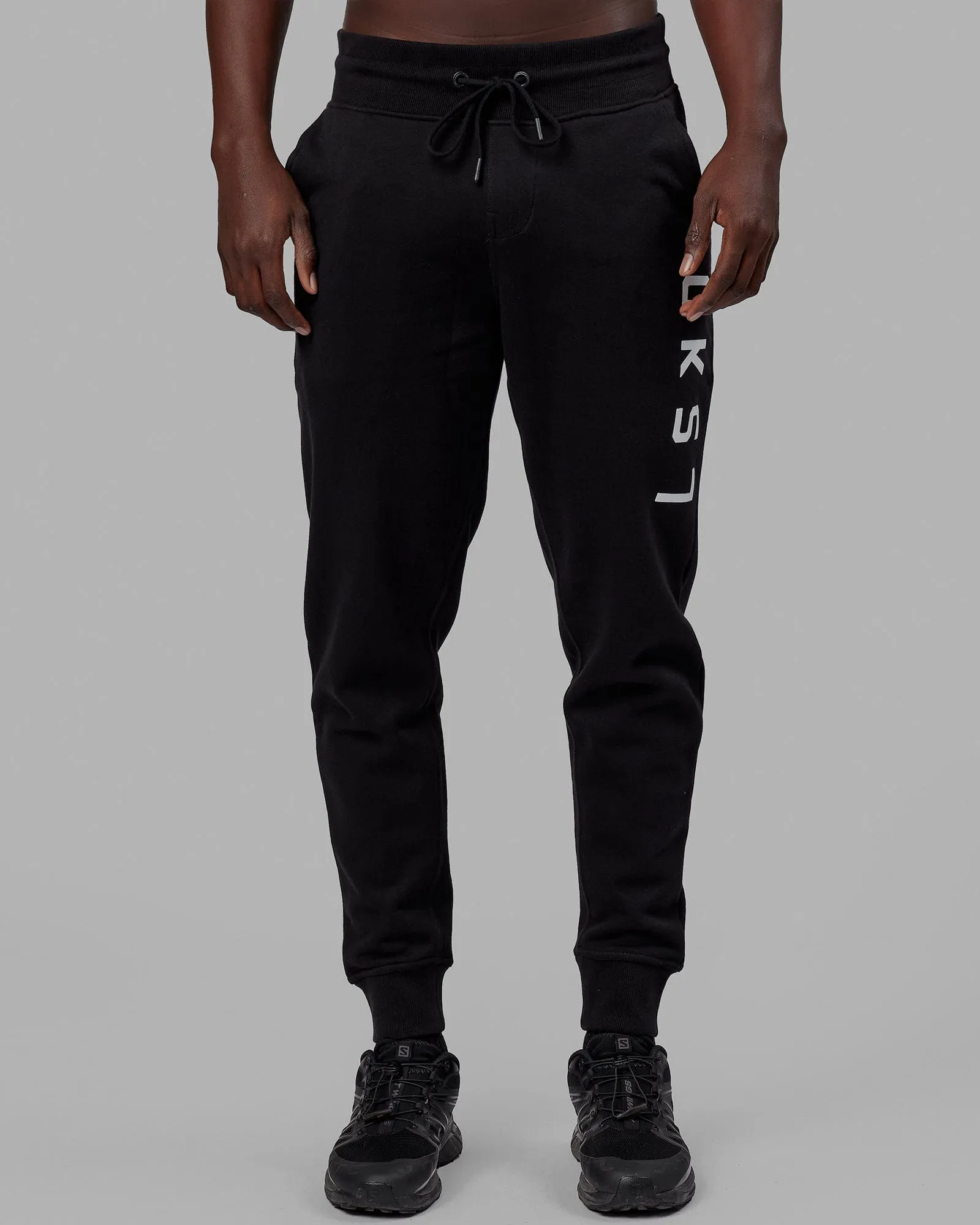 Unisex Structure Joggers - Black-White