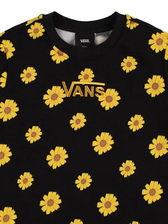 Vans   Sunflower print cotton blend sweatshirt 