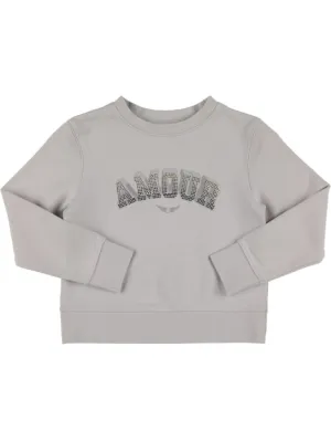 Zadig&amp;Voltaire   Embellished cotton sweatshirt 